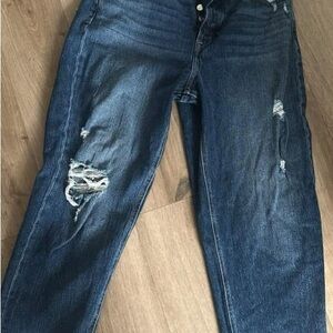 Distressed Blue Women's Jeans